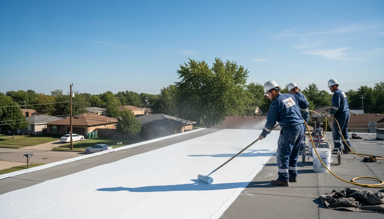 Commercial roof coating in Peebles, OH near me